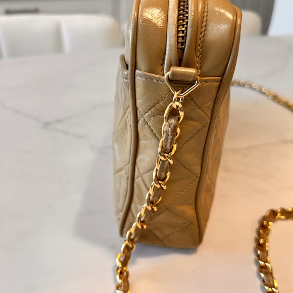 Chanel Quilted Tassel Camera Case Bag / shoulder bag color beige/tan
was $1495 - Picture 14 of 16